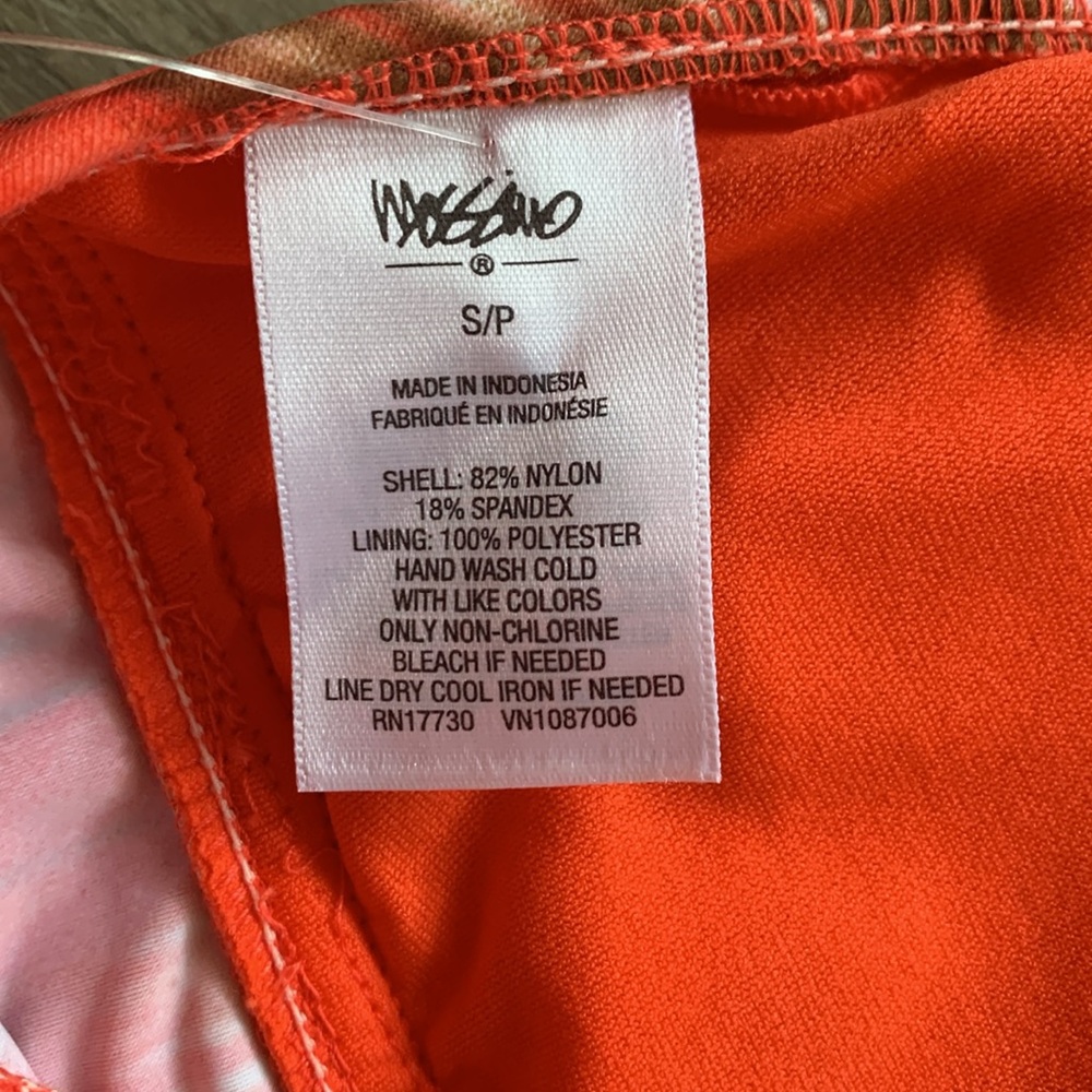 NWT Target Mossimo Orange and Brown Bikini Bottoms S Top & M Bottom - Picture 9 of 14